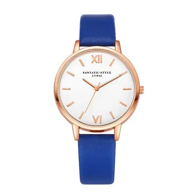 Lvpai Women Watches Dress Clock Relogio Feminino Pu Leather Band Simple Quartz Watch Montre 2