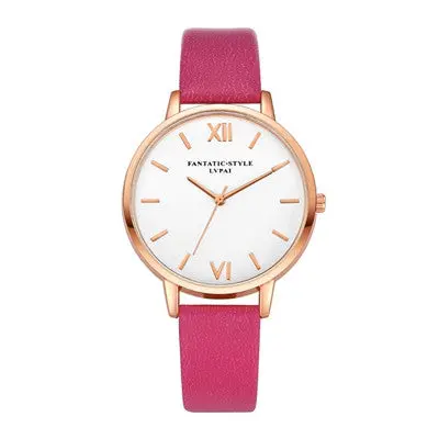 Lvpai Women Watches Dress Clock Relogio Feminino Pu Leather Band Simple Quartz Watch Montre 4