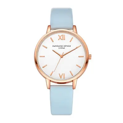Lvpai Women Watches Dress Clock Relogio Feminino Pu Leather Band Simple Quartz Watch Montre 6