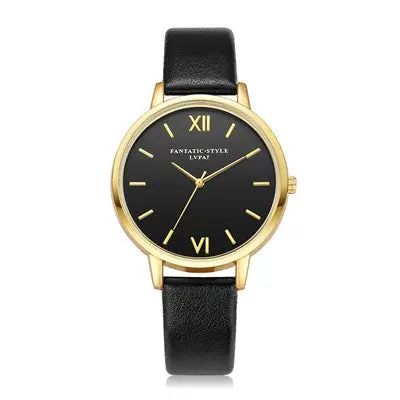 Lvpai Women Watches Dress Clock Retro Design Pu Leather Band Analog Quartz Watch Relogio Feminino 2