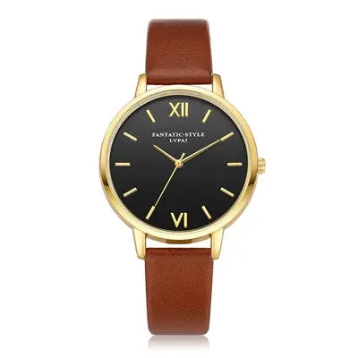 Lvpai Women Watches Dress Clock Retro Design Pu Leather Band Analog Quartz Watch Relogio Feminino 4