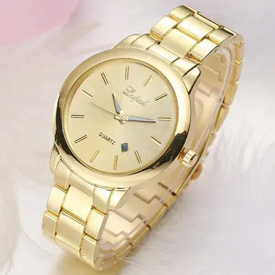 Lvpai Women Watches Gold Luxury Wristwatch Men Women Couples Lovers Clock Quartz Watches Relogio 1