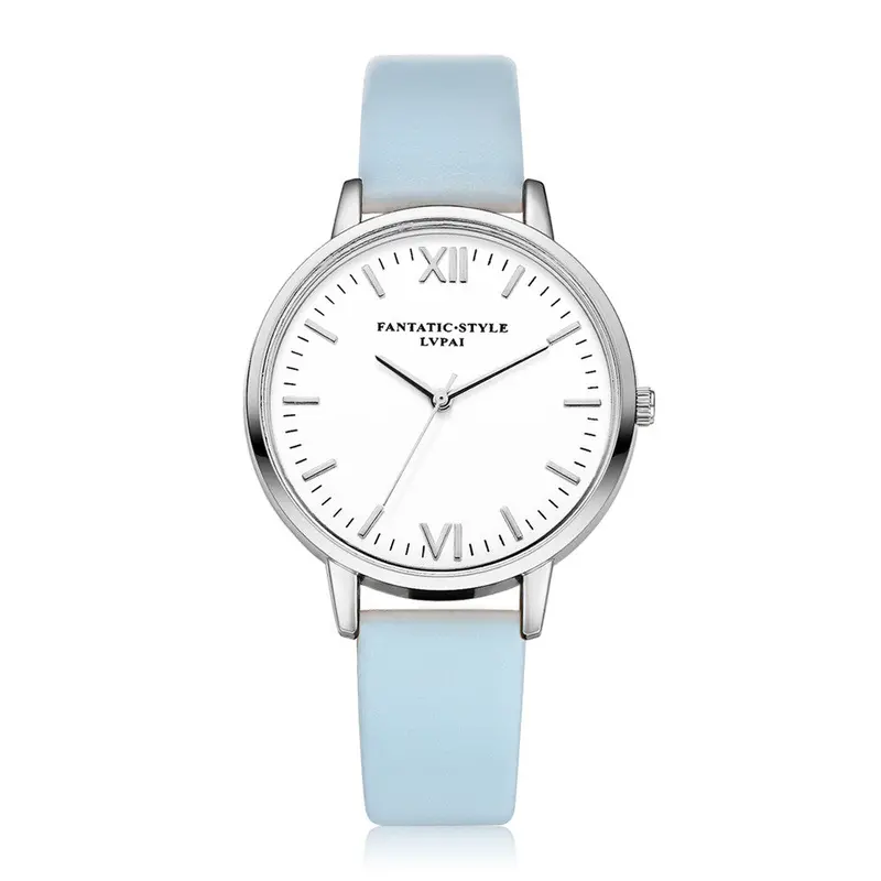 Lvpai Women Watches Relogio Feminino Retro Design Pu Leather Band Elegant Dress Clock Analog Quartz Watch 8