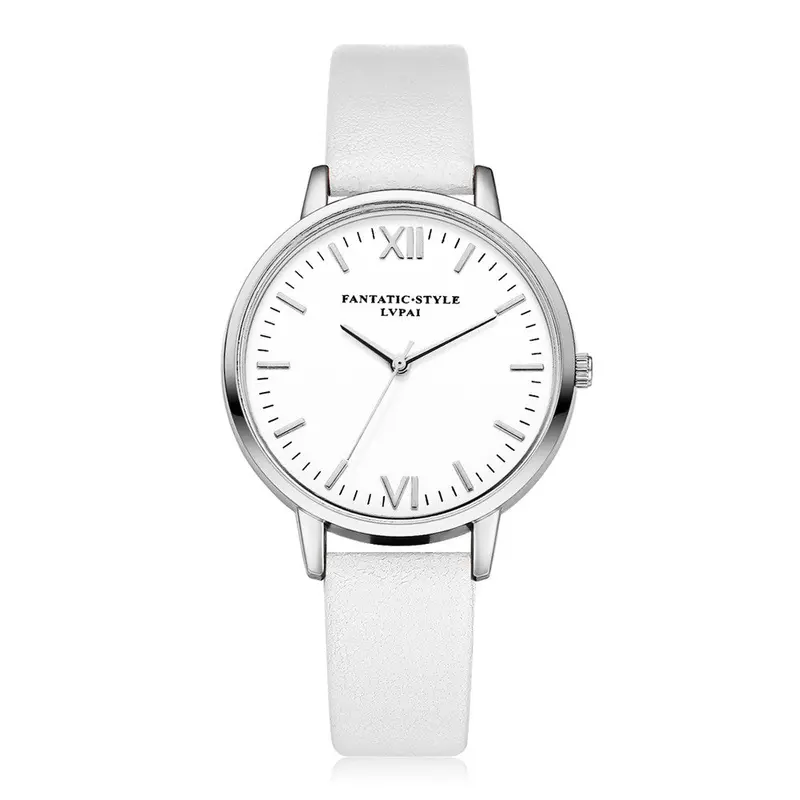 Lvpai Women Watches Relogio Feminino Retro Design Pu Leather Band Elegant Dress Clock Analog Quartz Watch 9