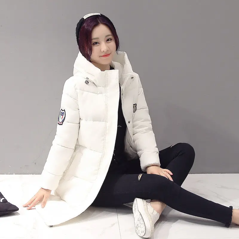M-Xxxl Plus Size Women's Park Long Warm Down Coat Slim Women's Park With Hat Korean Jacket Coat 1