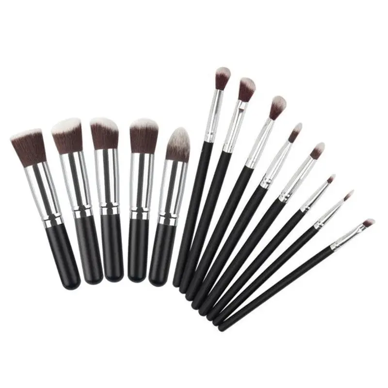 Maange 13Pcs Rose Gold Makeup Brushes Eyeshadow Eyeliner Blending Kits Cosmetic Tools Concealer Pro Brushes 2