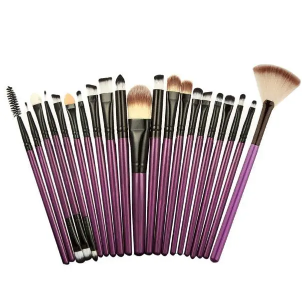 Maange 2 Makeup Brushes Pro Powder Blush Foundation Eyeshadow Eyeliner Lip Rose Gold Blush Cosmetic Tools 1