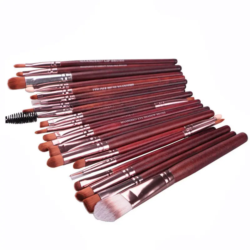 Maange 20 Pcs Famous Professional Makeup Brushes Eyebrow Makeup Hair Brush Pen Eyebrow Foundation Cleaning Cosmetic 1