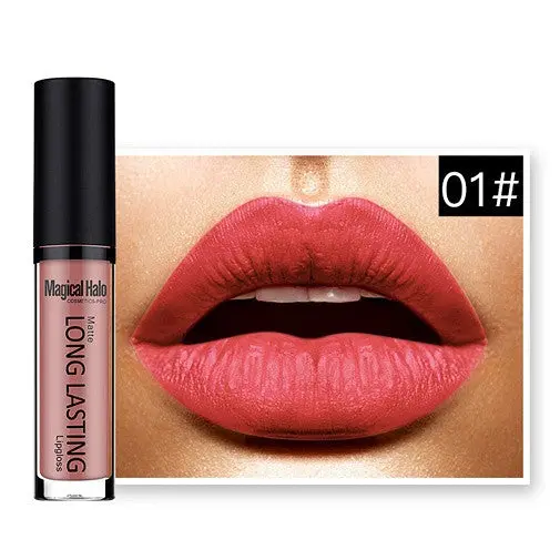 Magical Halo Long Lasting Waterproof Liquid Lipstick 19 Colours Liquid Lipstick Bright Cosmetic Makeup Lips 1