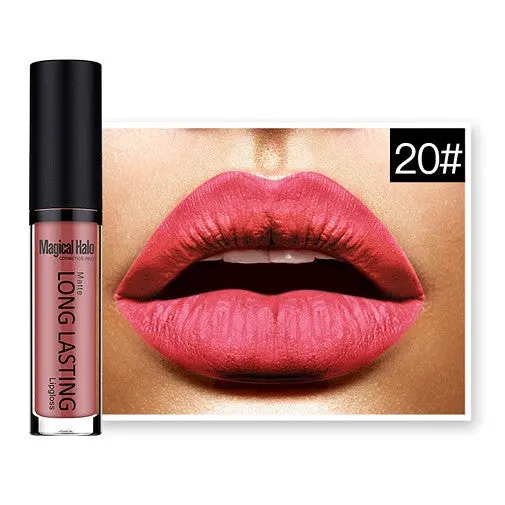 Magical Halo Long Lasting Waterproof Liquid Lipstick 19 Colours Liquid Lipstick Bright Cosmetic Makeup Lips Sexy Lady 1