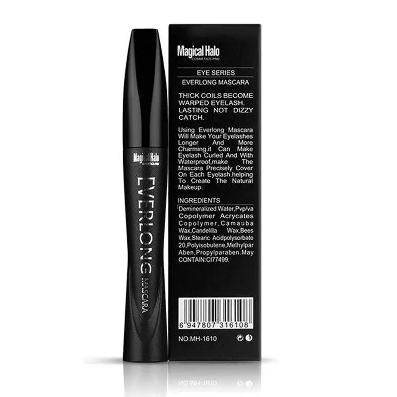 Magical Halo Pro Curling Non Staining Waterproof Dazzle Thick Slender Black Long Eyelash Mascara Nightclub Make-Up Mh1610 1