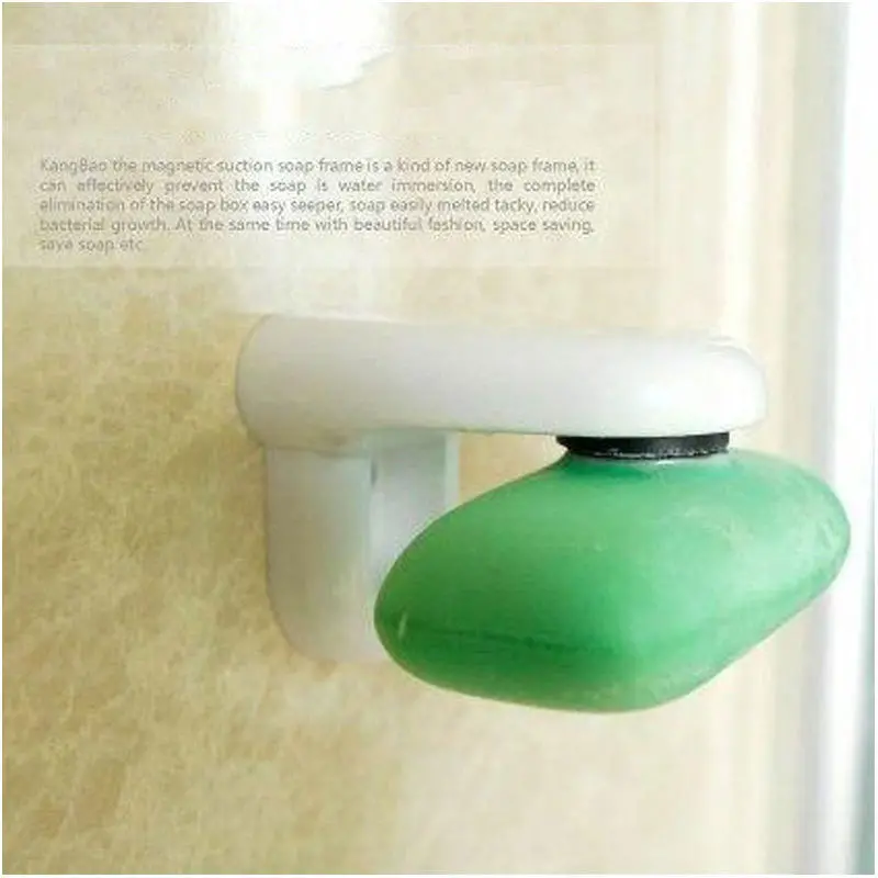 Magnetic Soap Holder Prevent Rust Dispenser Adhesion Home Bath Wall Attachment53567 1