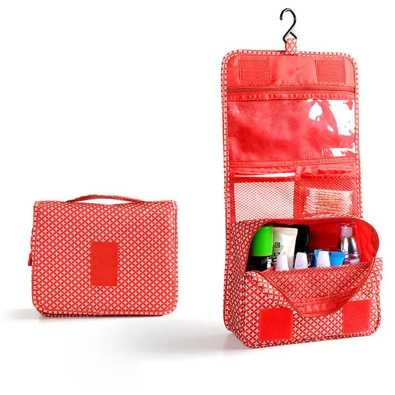 Make Up Cosmetic Bag Case Women Makeup Bag Hanging Toiletries Travel Kit Jewelry Organizer Cosmetic Case 1