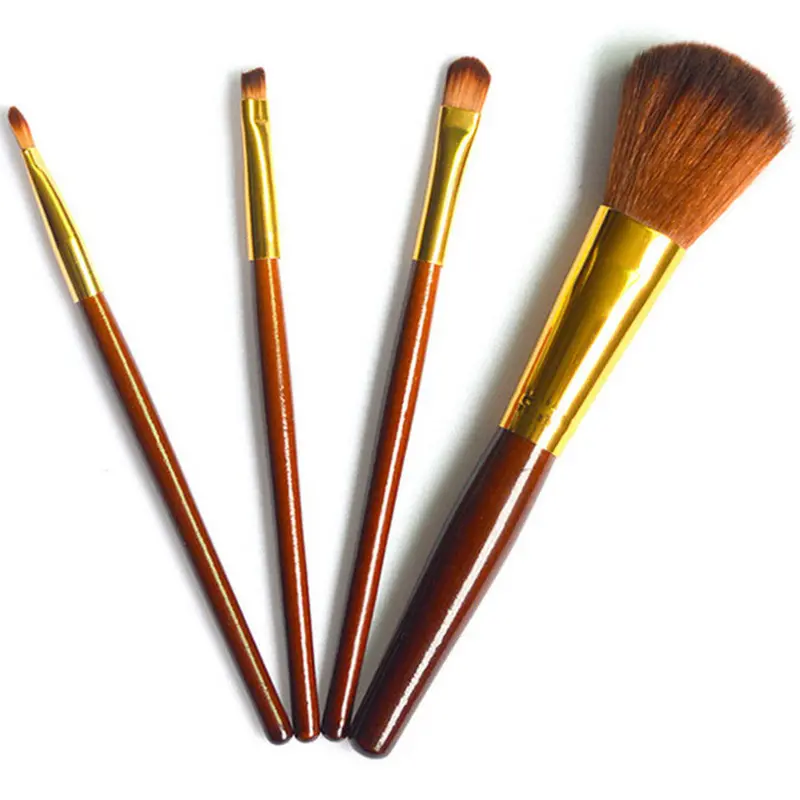 Makeup Brushes Set Tools 4 Pcs Comestic Toiletry Kit Wool Make Up Brush Set 1
