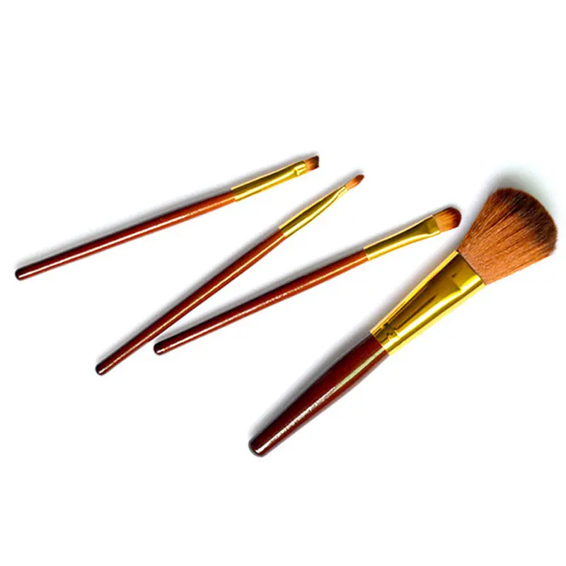Makeup Brushes Set Tools 4 Pcs Comestic Toiletry Kit Wool Make Up Brush Set 2