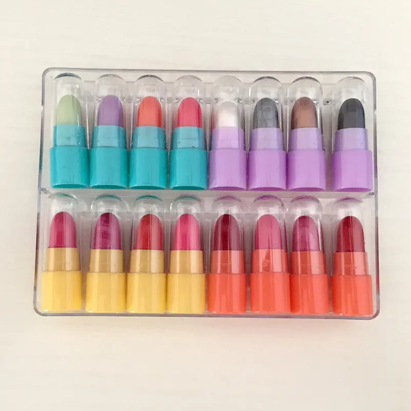 Makeup Kit 4 Color Change Lipstick +4 Color Eye Shadow +8 Color Lipstick 3In1 Cosmetic Set 1