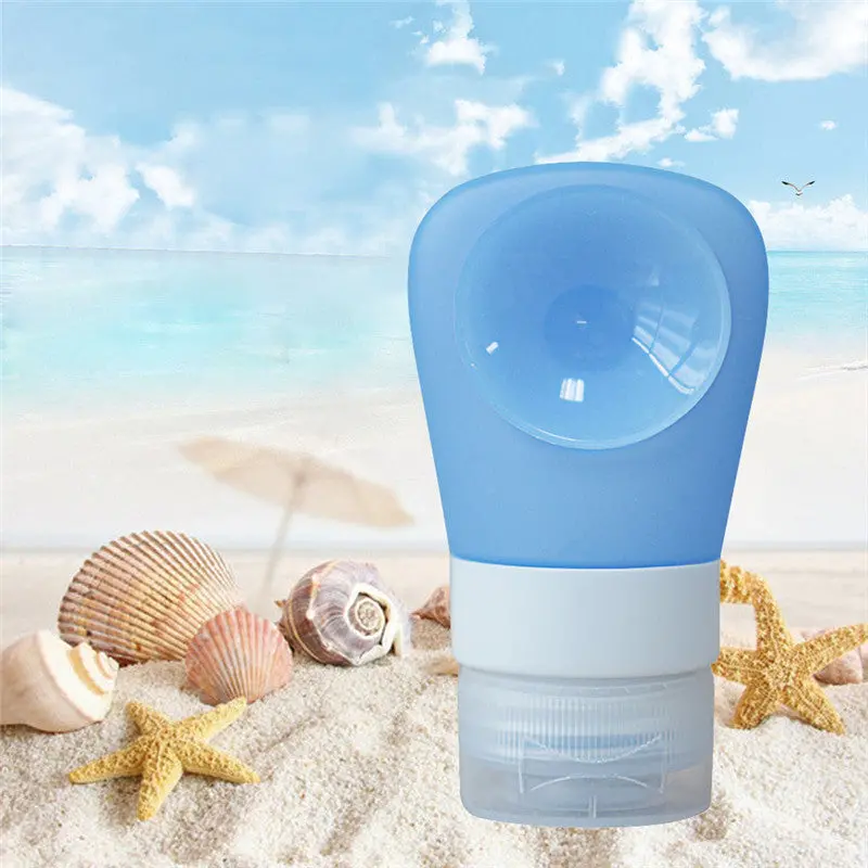 Makeup Refillable Bottles 38Ml/60Ml/90Ml Travel Packing Ssilicone Press Bottles Set Lotion Shampoo Bath Container 1