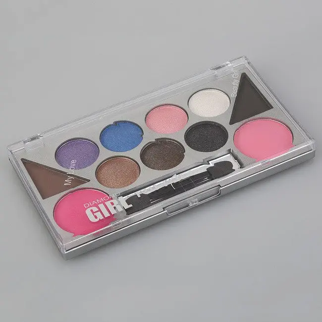Makeup Rihao 6 Color Eyeshadow Palette With 2 Color Eye Powder And 2 Color Blush Combination In One Set 2