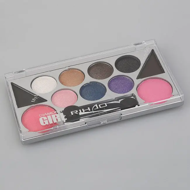 Makeup Rihao 6 Color Eyeshadow Palette With 2 Color Eye Powder And 2 Color Blush Combination In One Set 4
