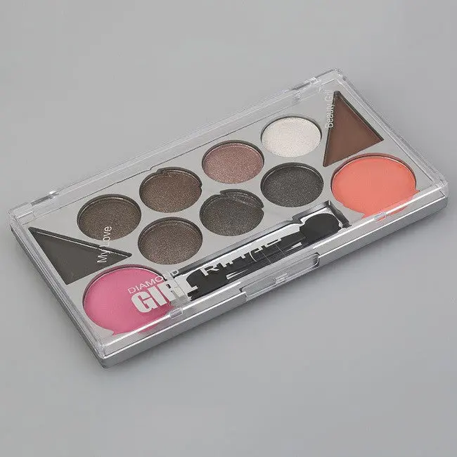 Makeup Rihao 6 Color Eyeshadow Palette With 2 Color Eye Powder And 2 Color Blush Combination In One Set 6