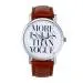 Malloom Women Watches Relogio Feminino Letter Pattern Dress Clock Pu Leather Band Analog Quartz Watch 2