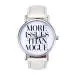 Malloom Women Watches Relogio Feminino Letter Pattern Dress Clock Pu Leather Band Analog Quartz Watch 4