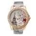 Malloom Women Watches Rhinestone Crystal Dress Clock Tower Pattern Pu Leather Band Quartz Watch Relogio Feminino 3