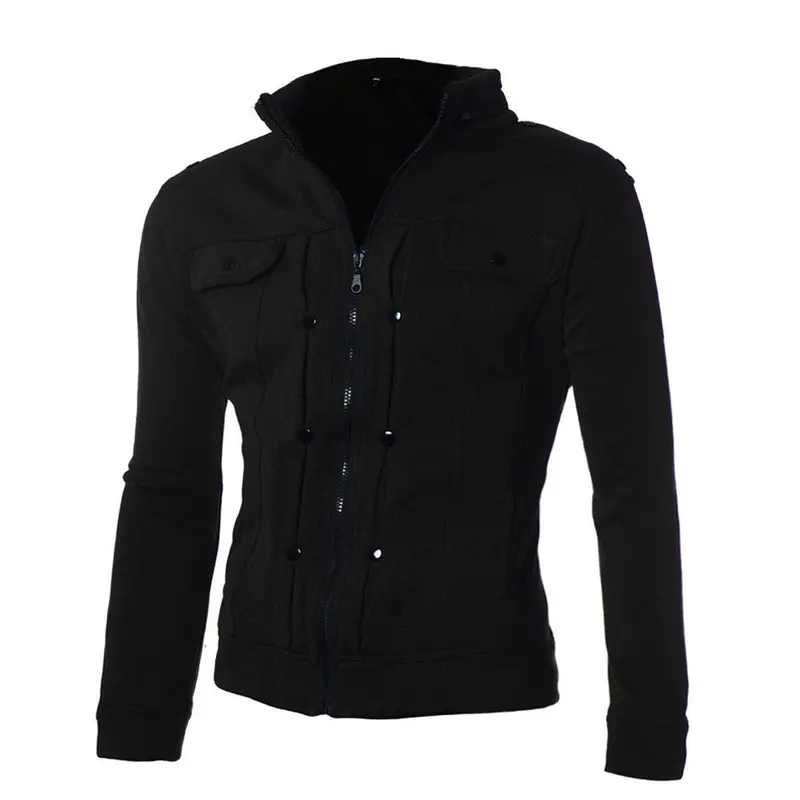 Manteau Homme Men Jacket And Coats Long Sleeve Zipper Sweatshirt Tops Outwear Veste Homme Chaqueta Hombre 1