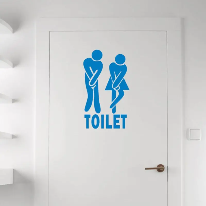 Manwoman Removable Cute Man Woman Wc Washroom Toilet Sticker Family Diy Decor 87226 1