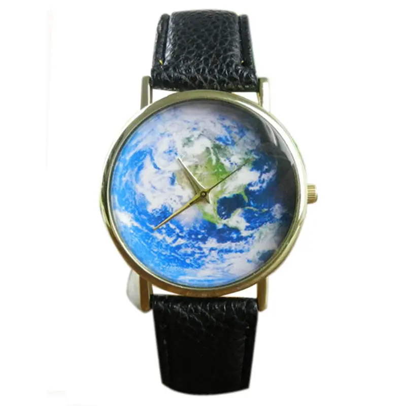 Map Printed Watches Women Casual Luxury Men's Watch Quartz Analog Men Montre Homme Dress Bracelet Relogio 1