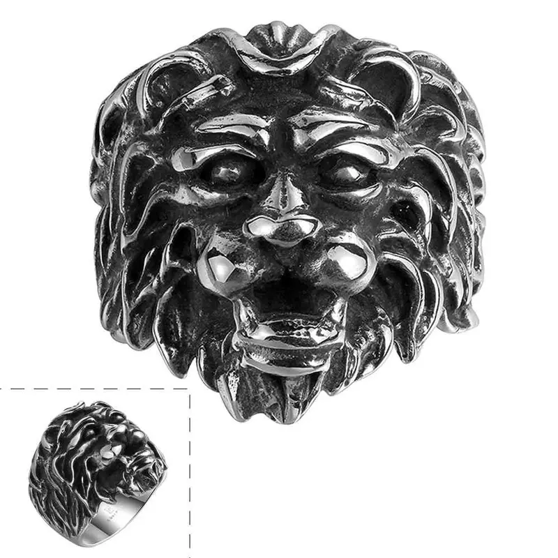 Maya Engagement Ring Big Lion Ring Men Bijoux Mayar1 2 1