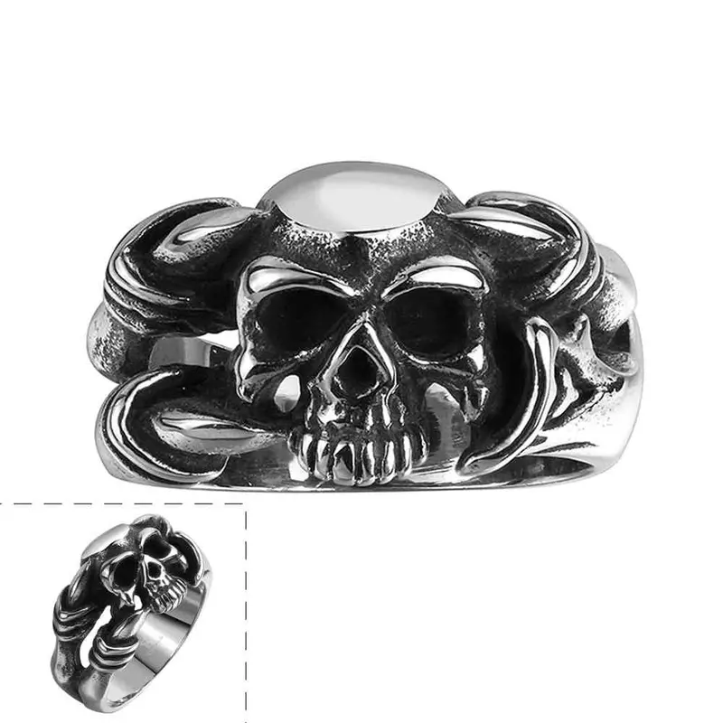 Maya Rings Cranial Silver Head Ring Men Joias Mayar1 9 1