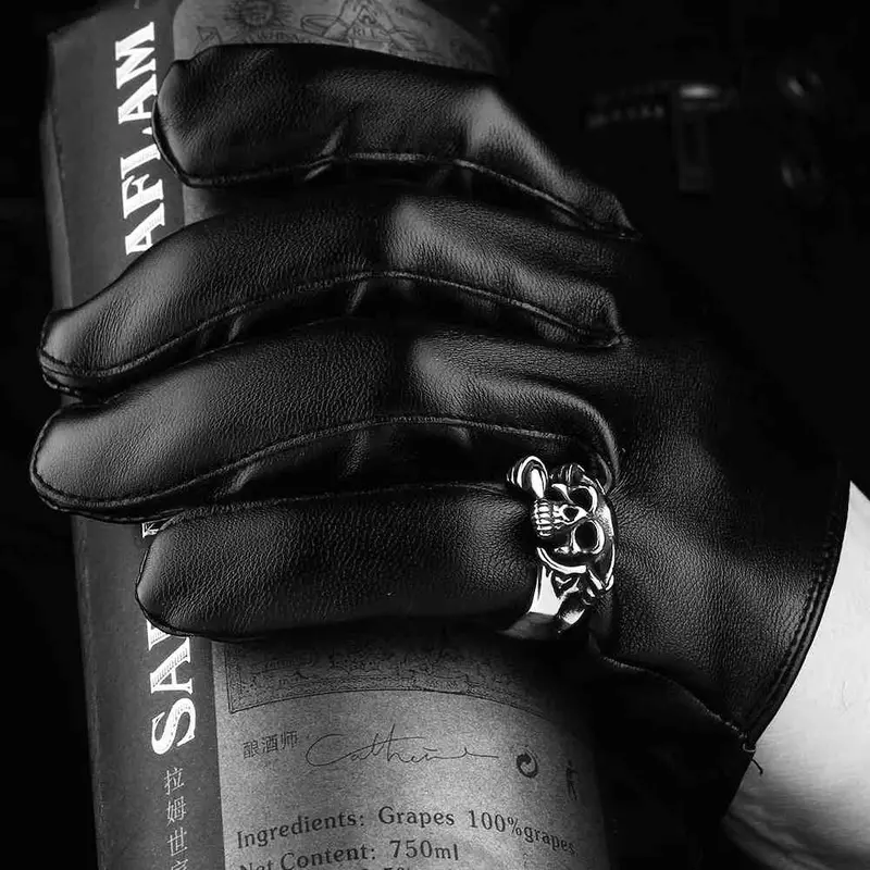 Maya Rings Cranial Silver Head Ring Men Joias Mayar1 9 3