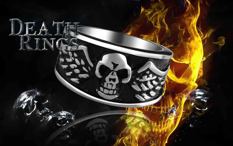 Maya Stainless Steel Engagement Ring Skull Fly Wing Men Ring Diy Mayar 13 3