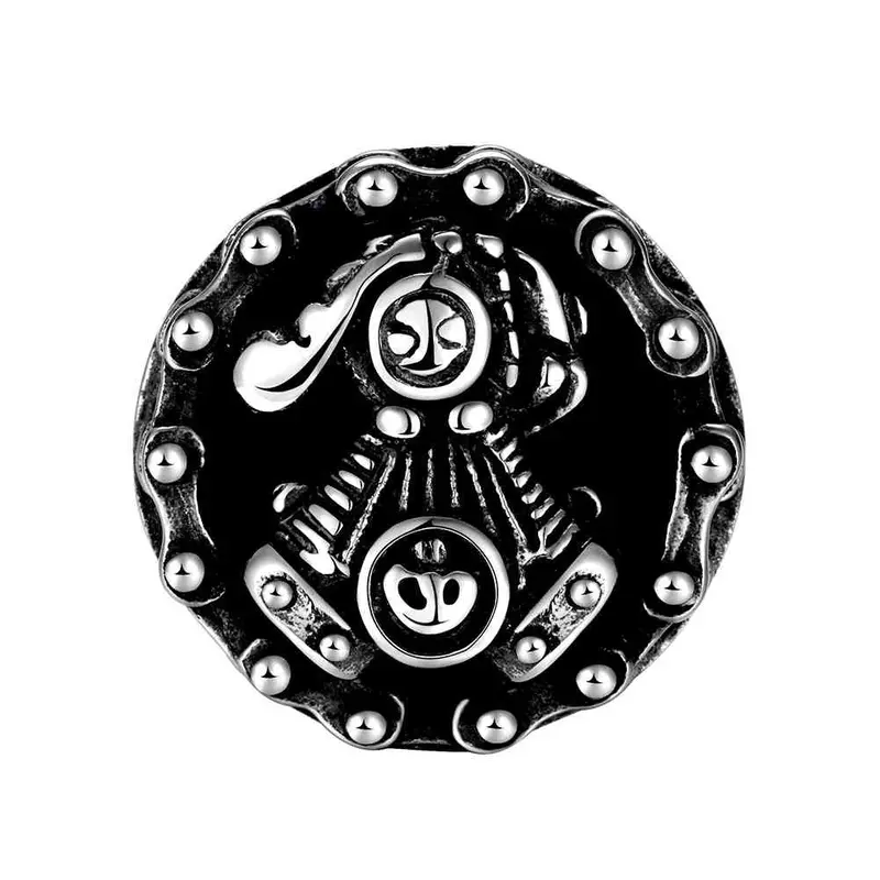 Maya Stainless Steel Rings Dome Anel Masculino Joias125 1