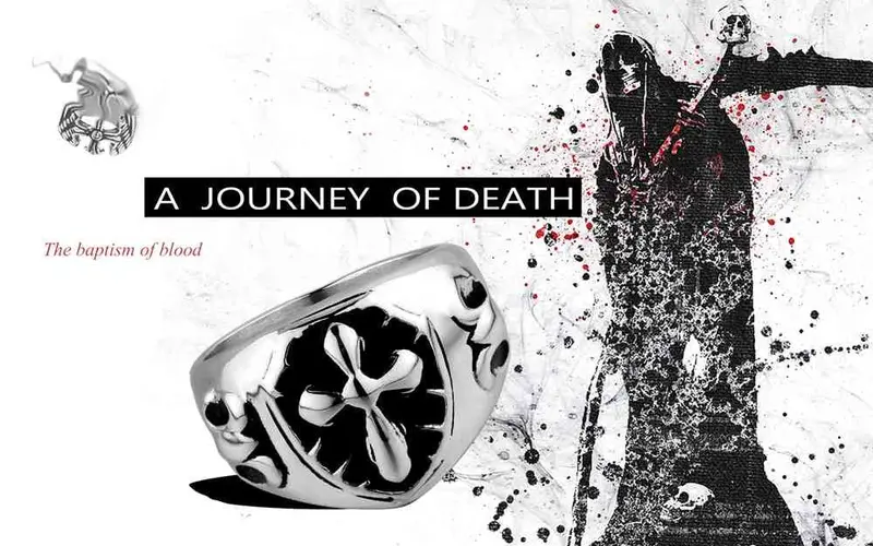 Maya Stainless Steel Rings For Men Mysterious For Black Cross Men Ring Accessories Mayar 2 3