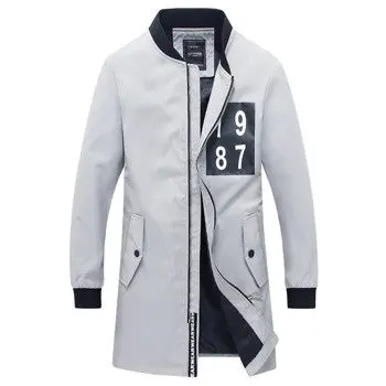 Medium Long Parkas Jaqueta Masculina Veste Homme Parkas Casual Slim Fitzipper Jackets Coats 1