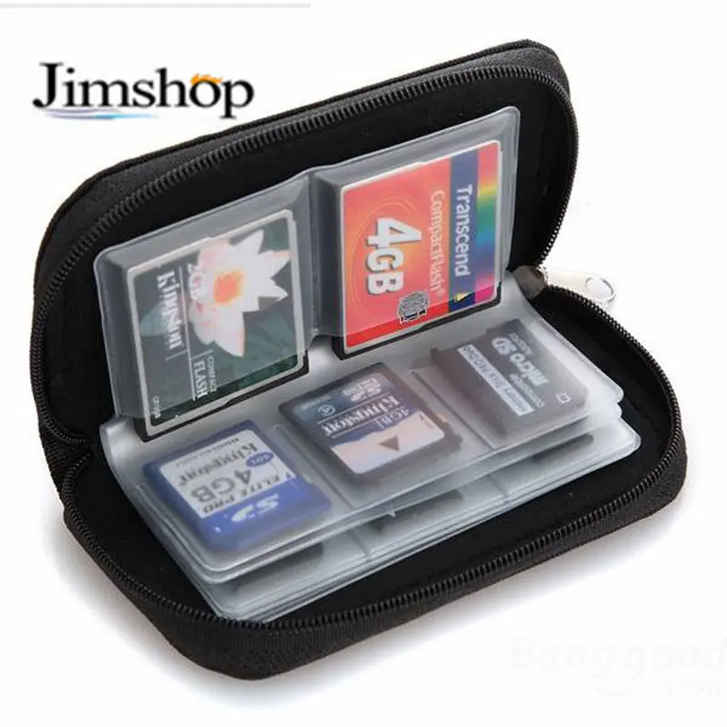 Memory Card Storage Wallet Case Bag Holder Sd Micro Mini 22 Slots Camera Phone & 1