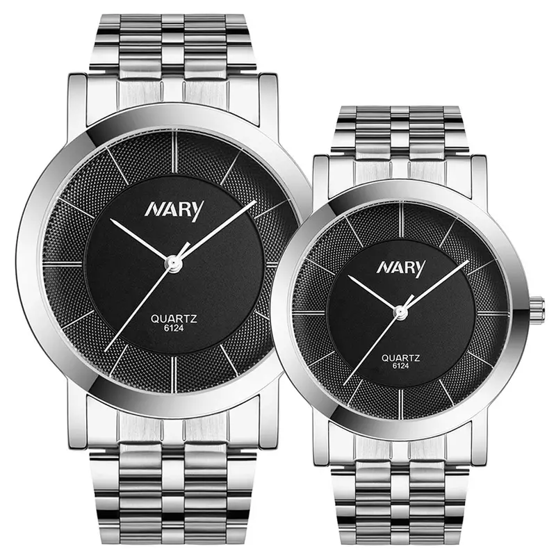 Men And Women Watch Couple Lovers' Watches Quartz Stainless Steel Wrist Watches Luxury Relogio Reloj Best Gift 1