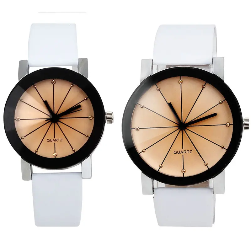 Men And Women Watch Lover Couple Watches Casual Sport Quartz Clock Leather Wrist Watch Super Deal Best Gift 1