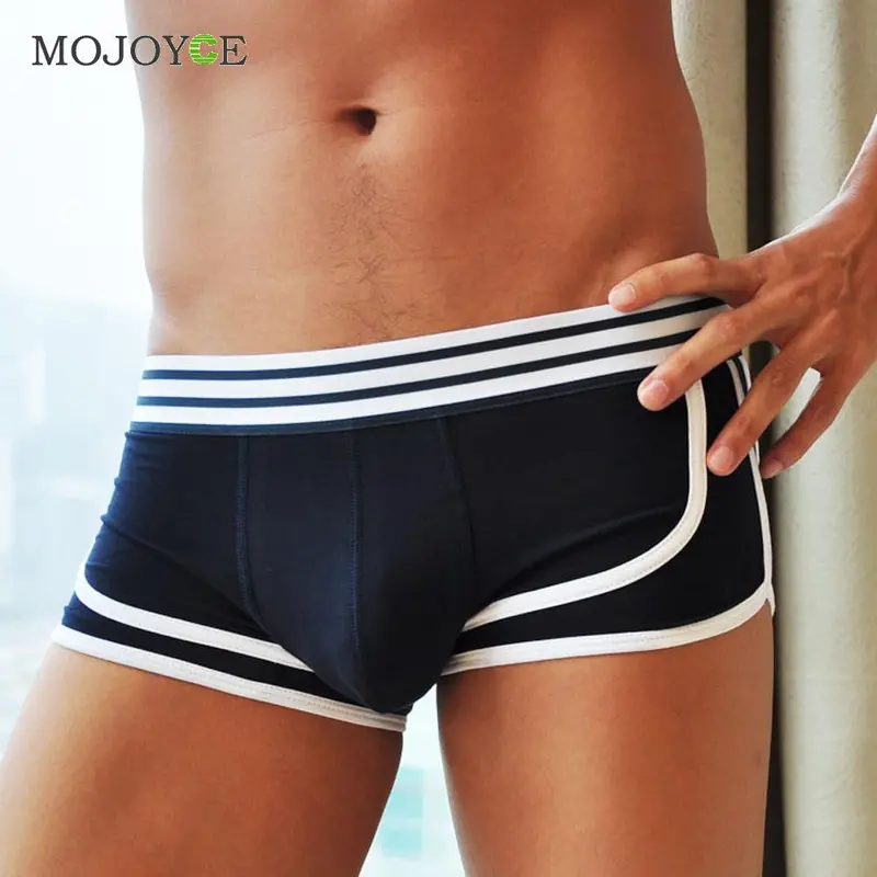 Men Boxer Shorts Body Sculpting Modal Underwear Boxer Shorts Breathable Panties Bulge Pouch Soft Low-Waist Underpants M-2Xl1stl 1