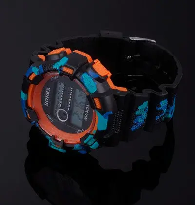 Men Boys Relogio Men Led Digital Date Military Sport Rubber Quartz Watch Alarm Electronic Clock For Men 3