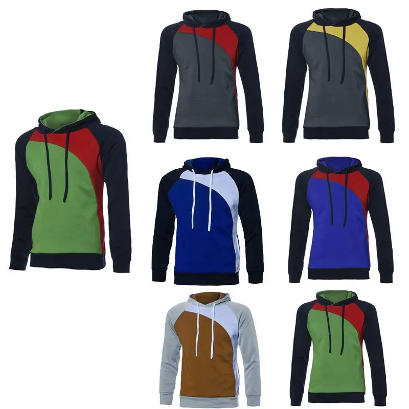 Men Coats Man' Long Warm Sleeve Hoodie Hooded Sweatshirt Tops Jacket Coat Outwear 6 Colors 13