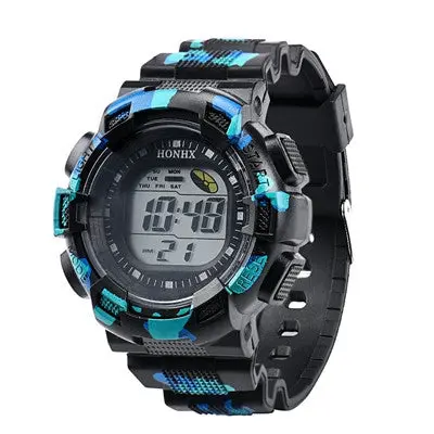 Men Digital Watches Military Army Led Alarm Date Rubber Band Clock Watch Relogio Masculino 1