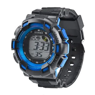 Men Digital Watches Military Army Led Alarm Date Rubber Band Clock Watch Relogio Masculino 4