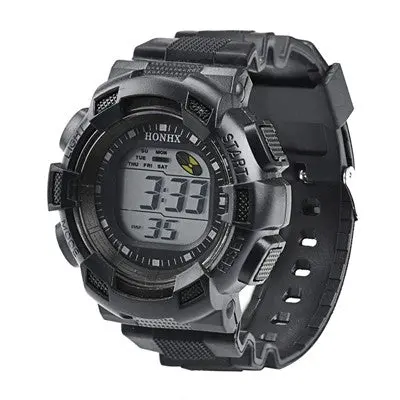 Men Digital Watches Military Army Led Alarm Date Rubber Band Clock Watch Relogio Masculino 5