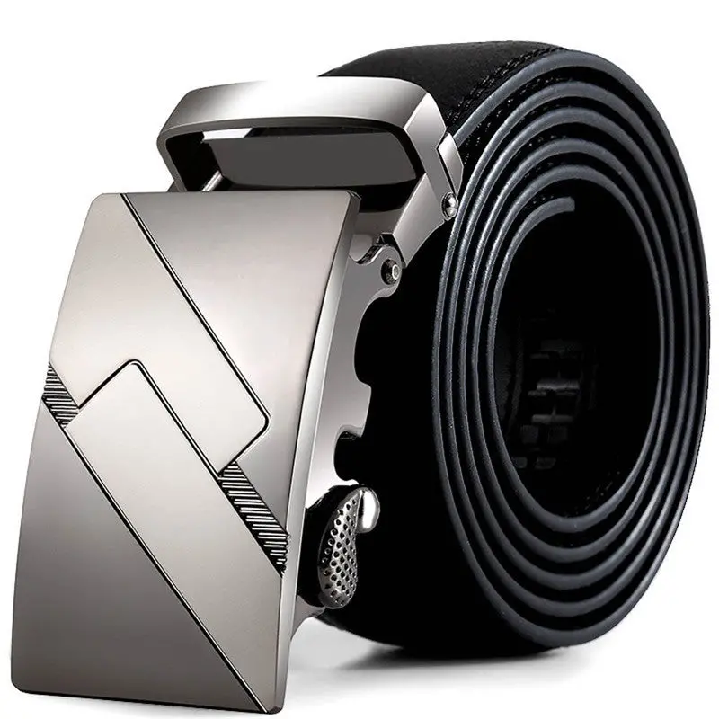 Men Leather Automatic Buckle Er Belts For Business Men Belts Luxury Strap Belt 1