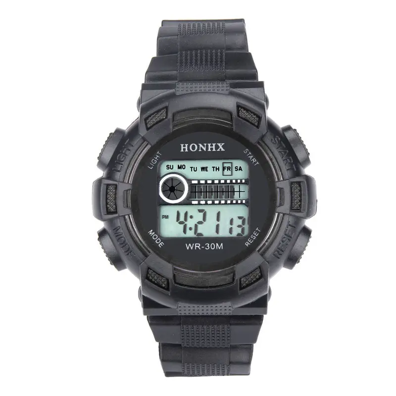 Men Led Digital Date Military Sport Rubber Quartz Watch Alarm Waterproof Feida 1