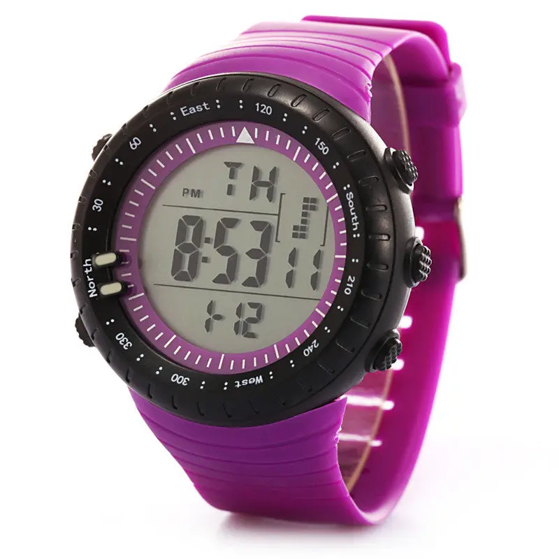 Men Led Digital Date Sport Military Rubber Quartz Watch Alarm Waterproof Relogio Masculino Feida 3