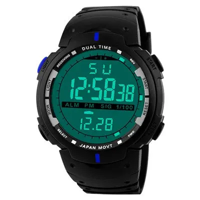 Men Led Digital Watches Date Military Army Rubber Top Luxury Watch Alarm Clock Relogio Masculino 2